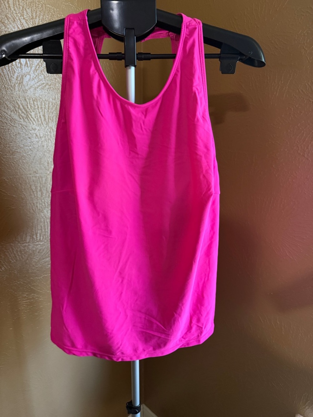 Women’s Bright Pink Swim Tank Top – Sleek Racerback